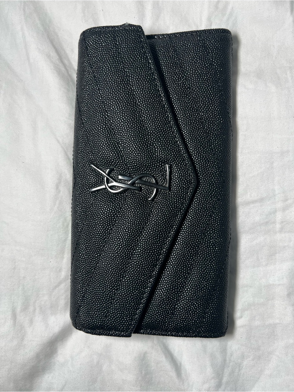 YSL Ins pired Wallet - Black “Leather” and Black Hardware